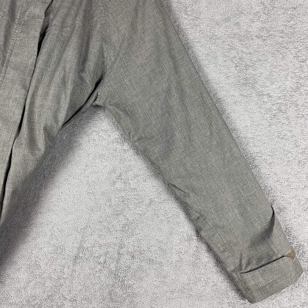 LL Bean Jacket Womens Small Gray Hooded Full Zip Polyester Parka Coat Insulated - Picture 4 of 16